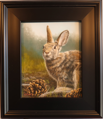 Click to view detail for Bad Hare Day 10x8 $550